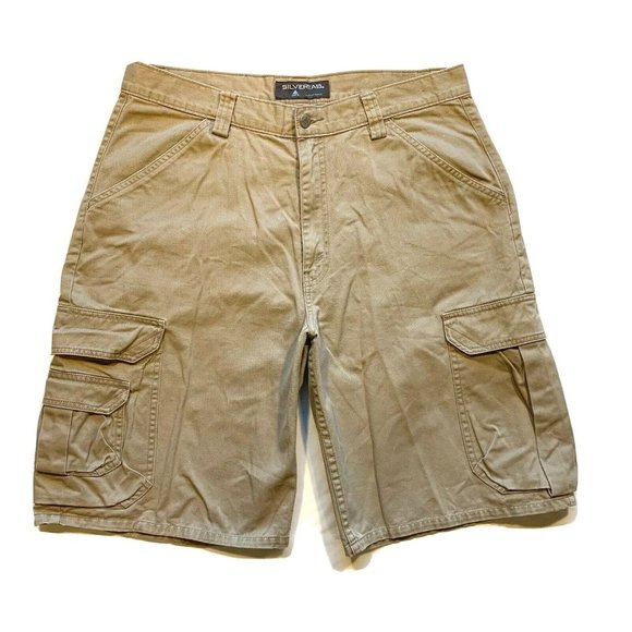 Vintage Levis SilverTab Cargo Shorts Mens‎ 34 (35x11) Relaxed Heavyweight Y2K - Picture 1 of 12